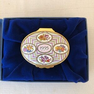 Halcyon Days Enamels 1995 trinket box